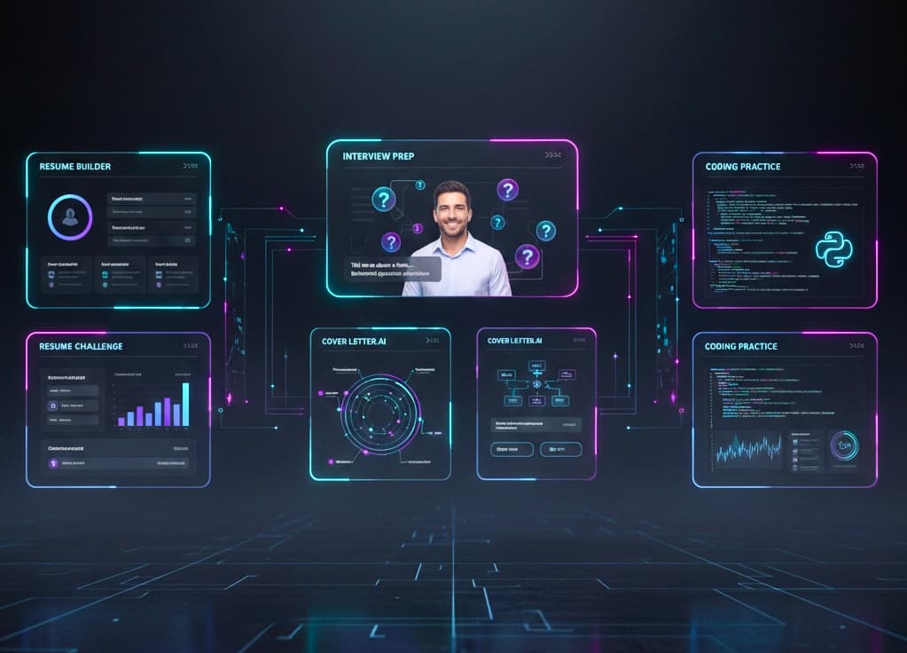 AI career coach interface banner